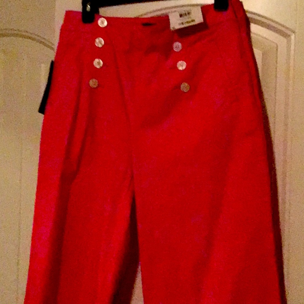 Wide leg crop pants